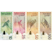 P28h,29i,30h & 31h Netherlands Antilles - 10,25,50 & 100 Gulden Year 2016 (4 Notes)